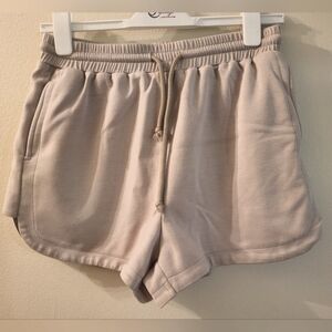 Papermoon Casual Cottonโ Beige Shorts W/Pockets (Size Large)